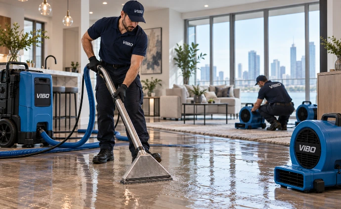 VIBO Water Restoration in Modern Home