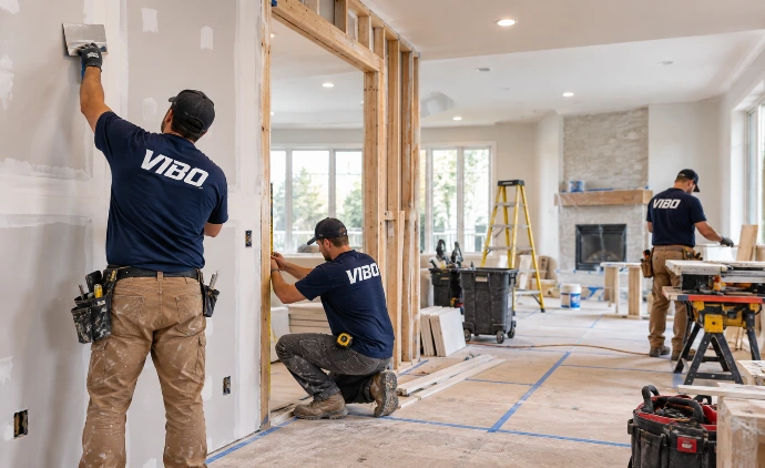 VIBO Team Renovating a Modern Home
