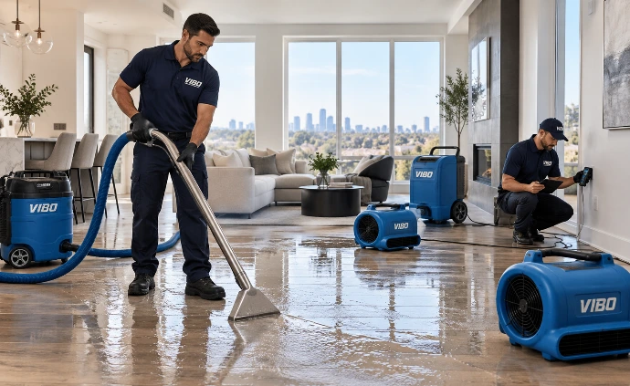 Professional Water Damage Restoration in Modern Home