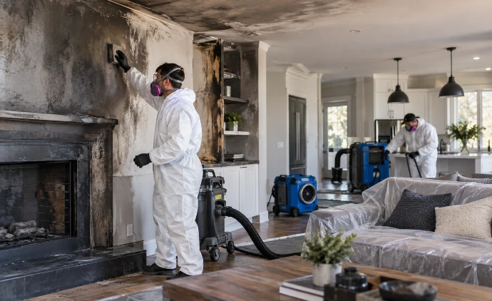 Fire Damage Restoration in a Modern Home