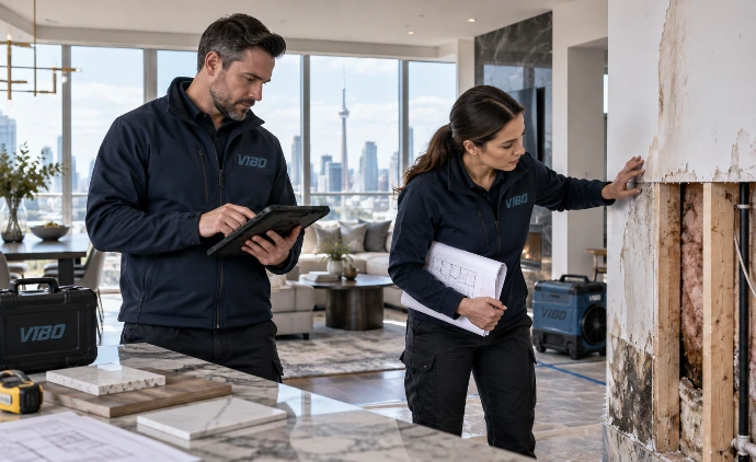 VIBO Water Damage Assessment in Toronto Condo