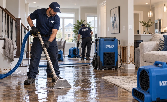 VIBO Water Damage Restoration in Action